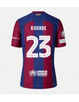 Barcelona Jules Kounde #23 Domácí Dres 2023-24 Krátký Rukáv